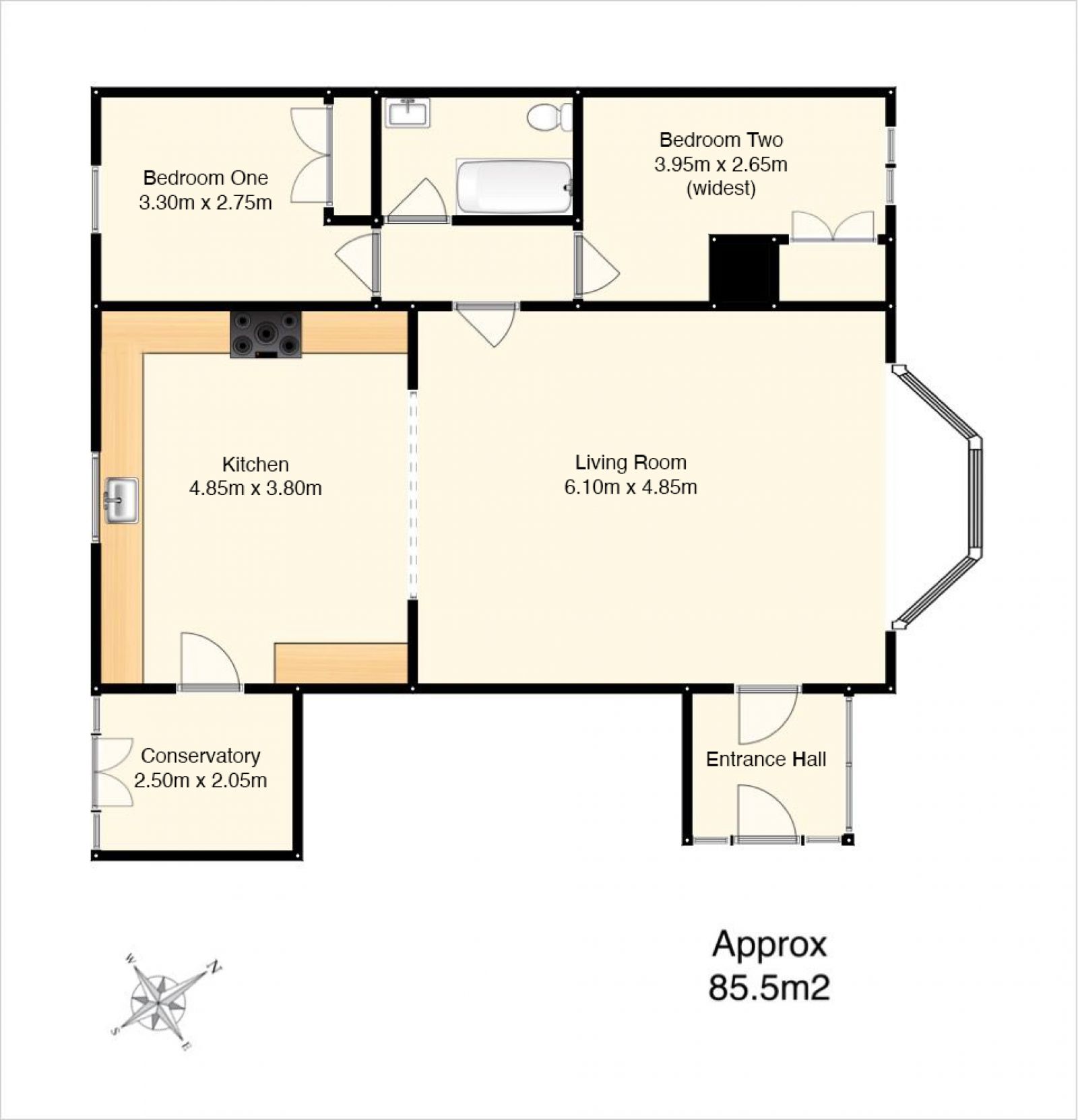 38 Bellfield Street, Edinburgh, EH15 2BP floor plan