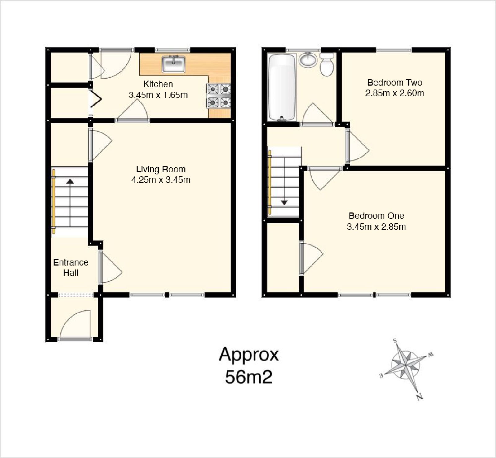 45 Longstone Street, EDINBURGH, EH14 2BS floor plan