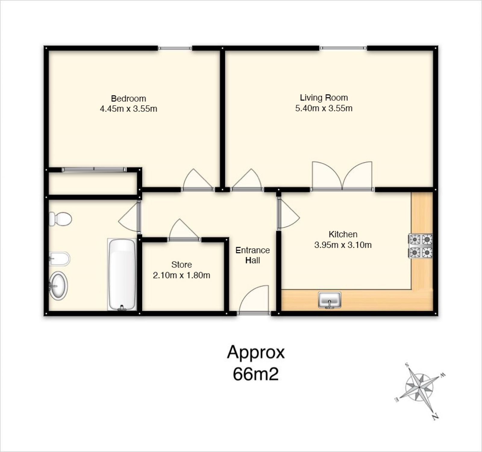 102/75 Commercial Street, Edinburgh, EH6 6LT floor plan
