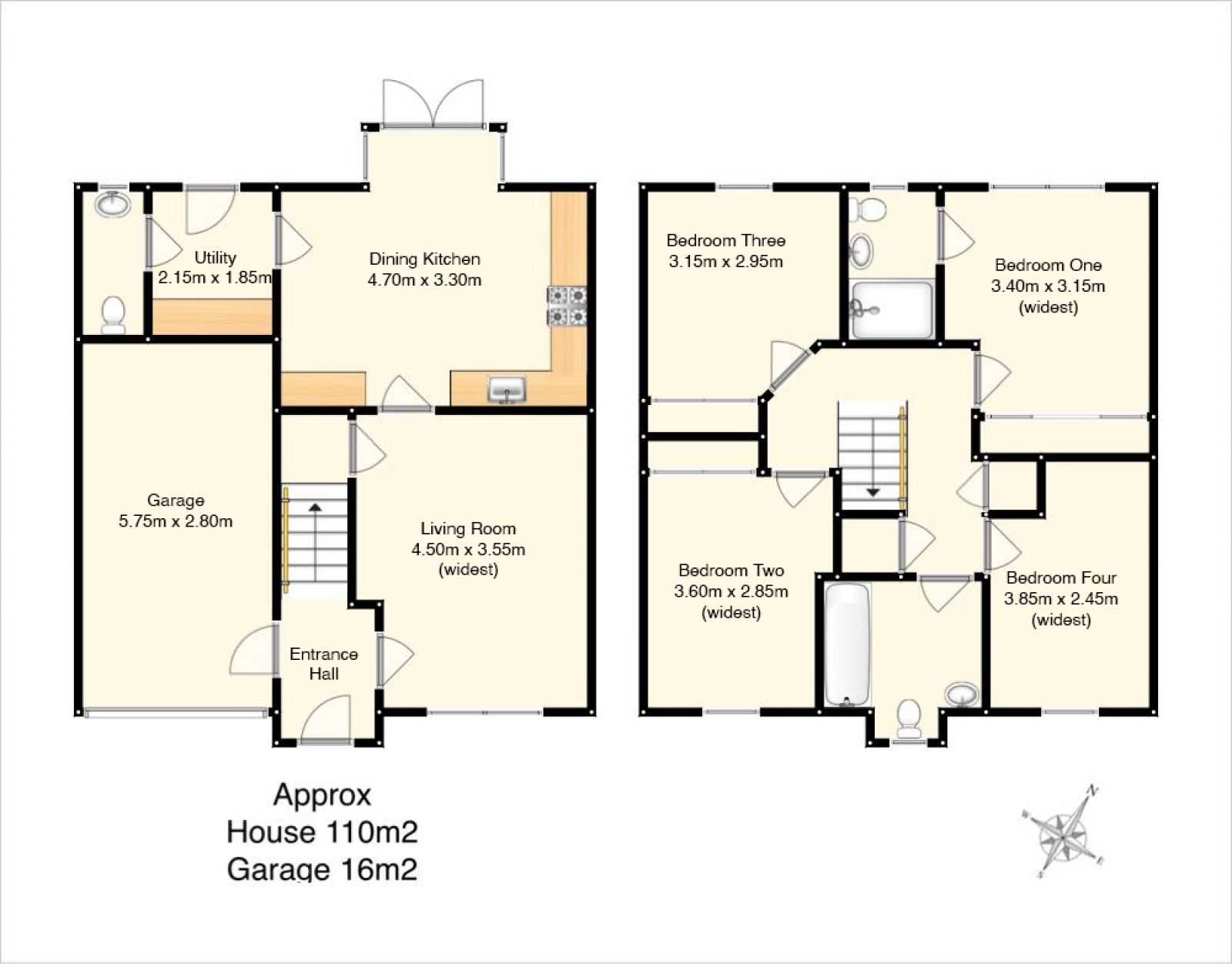 51 Clippens Drive, Edinburgh, EH17 8TU floor plan