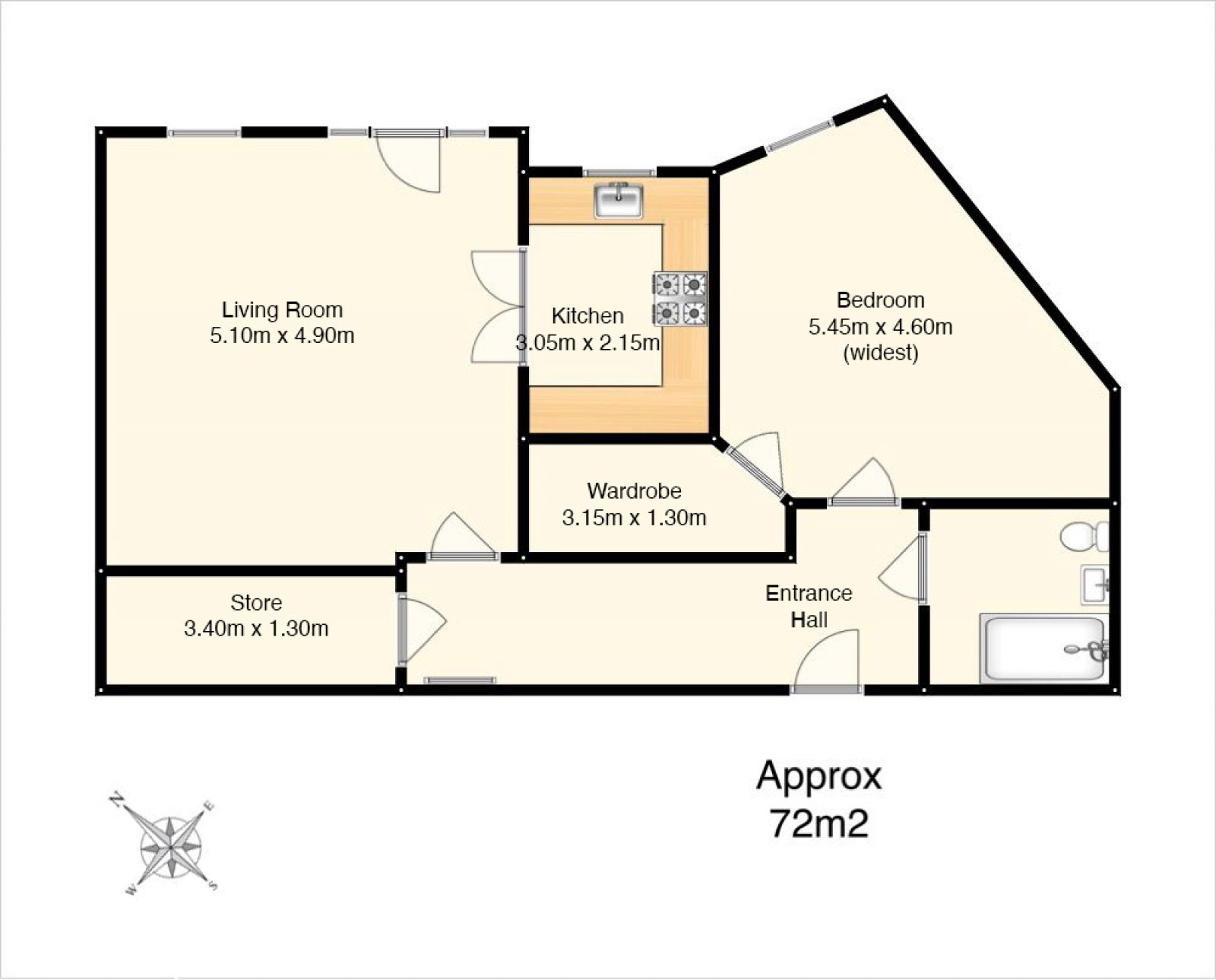 Flat 33, 50 Baberton Avenue, Edinburgh, EH14 5DU floor plan